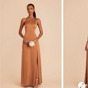 Birdy Grey Kira Matte Satin Dress - Rust